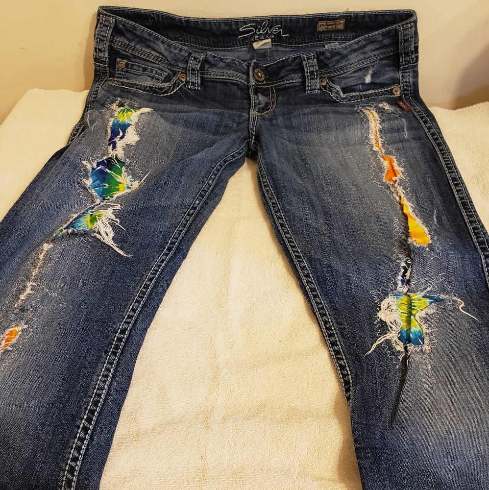 Silver jeans